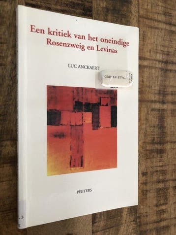 Een kritiek van het oneindige / Terium datur / 4 - L., Verzenden, Zo goed als nieuw, L. Anckaert