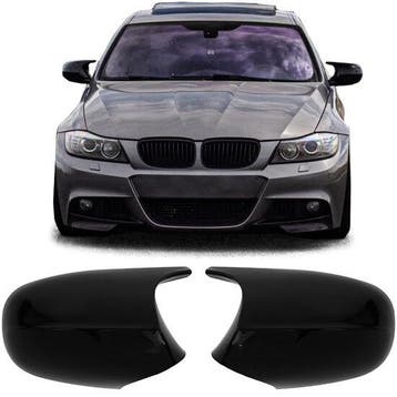 Glanzend zwart spiegelkappen passend voor BMW 3 serie E90..., Auto-onderdelen, Verzenden, Nieuw