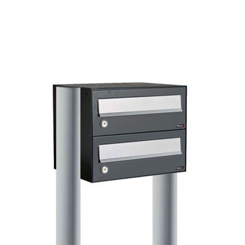 Brievenbusunit Hive set vrijstaand 1-breed, 2-hoog - zwart, Verzenden, Nieuw