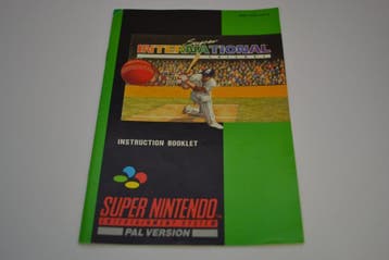 Super International Cricket (SNES UKV MANUAL), Verzenden, Zo goed als nieuw