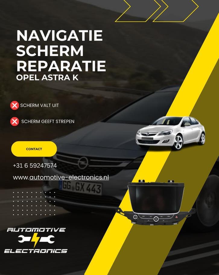 Navigatiescherm reparatie Opel Astra K, Diensten en Vakmensen, Auto en Motor | Monteurs en Garages