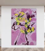 PIXA - Floral Rhythm #4 - Yellow Bloom Variation - Large, Antiek en Kunst