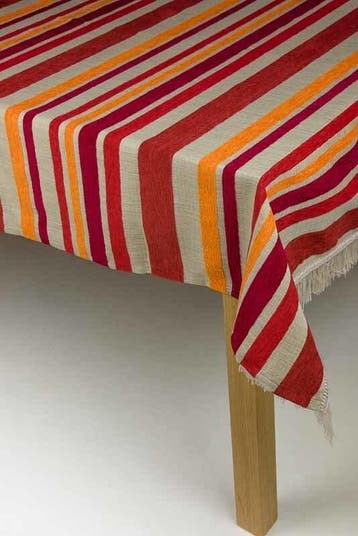 Tafelkleed Stripe Oranje - 125 x 175 cm oranje rood NIEUW, Ophalen of Verzenden, Nieuw, Rechthoek
