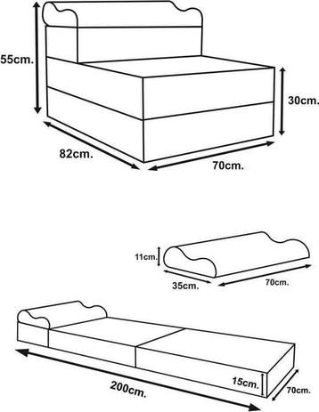 Sofa Matras | Opvouwbaar | Premium | OP=OP, Huis en Inrichting, Nieuw, Ophalen of Verzenden, Matras, 200 cm