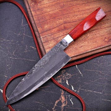 Custom Hand-Forged Premium Chefs Knife - Tafelmes - Staal,
