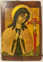 Icoon - Gottesmutter Achtyrskaya - Hout