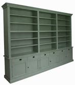 Boekenkast Engels groen Brummen 360 x 260cm, Huis en Inrichting, Kasten | Buffetkasten, Ophalen of Verzenden, Nieuw