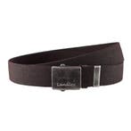 Landley Canvas Riem Schuifgesp Koppelriem - Bruin - 105, Verzenden, Nieuw, 3 tot 5 cm, Bruin