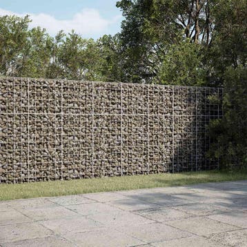 vidaXL Gabion met 3,5 mm Draad en 10x10 cm Gaas 300x20x150, Tuin en Terras, Verzenden, Nieuw, IJzer