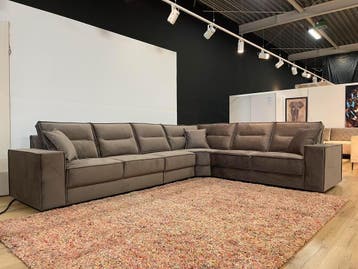 Hoekbank VERONA 340 x 270 cm Eric Kuster VELVET!, Hoekbank, Vierpersoons of meer, 300 cm of meer, Nieuw