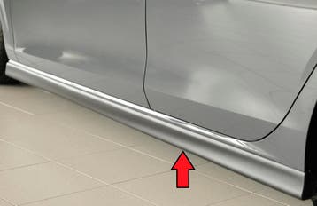 Side skirt XS | geschikt voor Volkswagen Golf 7 2012-2020 /, Verzenden, Nieuw