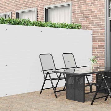 vidaXL Tuinhek Dubbelzijdig Wit 1,8x5 m PVC, Tuin en Terras, Verzenden, Nieuw, Kunststof