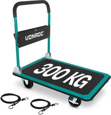2dekans | VONROC Plateauwagen – inklapbaar – draagvermogen, Ophalen of Verzenden, Zo goed als nieuw