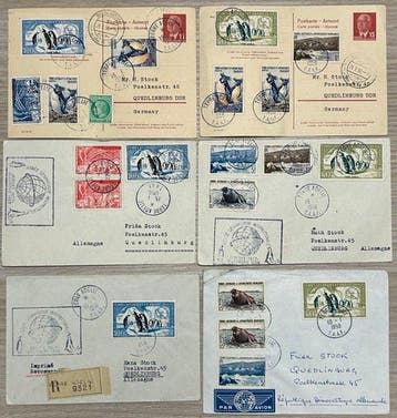 Franse Zuidelijke en Antarctische Gebieden 1958 - Duitse, Postzegels en Munten, Postzegels | Europa | Overig, Gestempeld