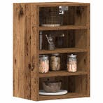 vidaXL Bovenkast Riga 40x29,5x60 cm bewerkt hout oud, Verzenden, Nieuw, Bruin