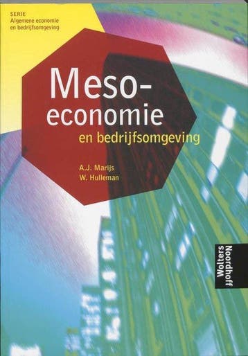 Meso economie en bedrijfsomgeving - Marijs, Verzenden, Gelezen