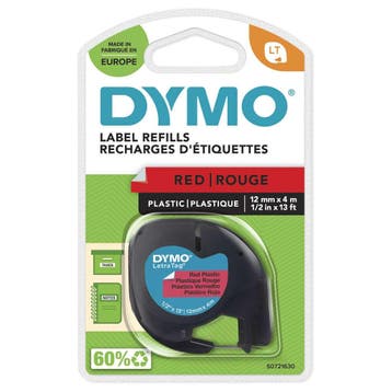 DYMO LetraTag originele plastic labels | Zwarte afdruk op..., Verzenden, Nieuw, Overige typen