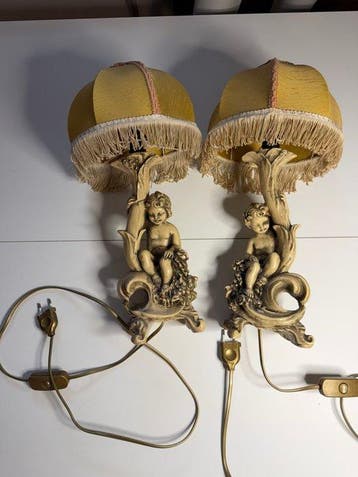 Lamp (2) - marmerpoeder, Hars