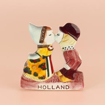 Magneet polyprint kuspaar Holland - multicolor, Kleding | Heren, Schoenen, Ophalen of Verzenden, Nieuw