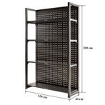 Magazijnstelling grijs antraciet - 120 x 46 x 200 cm met, Doe-het-zelf en Verbouw, Ophalen of Verzenden, Nieuw