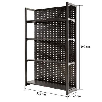 Magazijnstelling grijs antraciet - 120 x 46 x 200 cm met, Doe-het-zelf en Verbouw, Ophalen of Verzenden, Nieuw