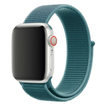 Apple Watch bandje - geweven - nylon - dennengroen, Verzenden, Nieuw