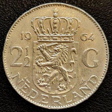 Nederlandse zilveren Juliana Rijksdaalder 1964, Postzegels en Munten, Munten | Nederland, Verzenden, Koningin Juliana, Losse munt