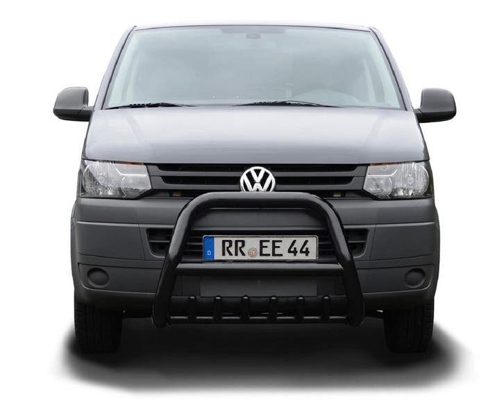 Bullbar zwart + skidplate VW Transporter T5 (2003-2015), Auto diversen, Tuning en Styling, Verzenden