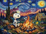 LuisonArt - Campeggio Post-Impressionista: Snoopy Sotto le