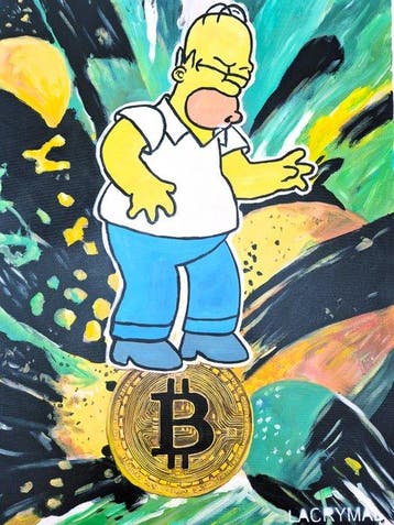 Lacrymal - (100% unique & handpainted) Bitcoin failed invest