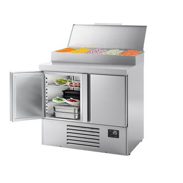 GGM Gastro | Saladette Mini - 978x700mm - 2-deurs - voor 5x, Verzenden, Nieuw in verpakking