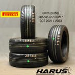 205/45/17 88W * Pirelli zomerbanden 6mm profiel 4X, Auto-onderdelen, Banden en Velgen, Gebruikt, 17 inch, Band(en), Personenwagen