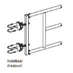 Verstelbaar draaipunt t.b.v. hek 112 cm / 2,5, Dieren en Toebehoren