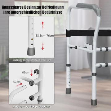 Toiletsteun met Armleuningen - In Hoogte Verstelbaar, Zonder, Huis en Inrichting, Verzenden, Nieuw