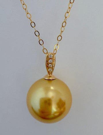 Zonder minimumprijs - Ketting met hanger - 18 karaat Geel, Sieraden, Tassen en Uiterlijk, Antieke sieraden