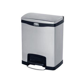 Rubbermaid Slim Jim Step On container Front Step RVS 30 ltr, Verzenden, Nieuw