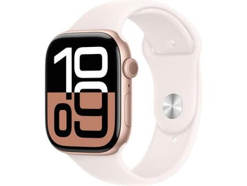 Apple Watch Series 10 - 46mm - Aluminium - Roségoud - GPS +, Verzenden, Zo goed als nieuw, Apple