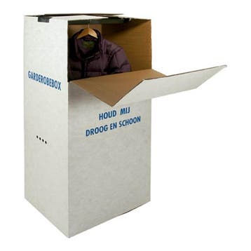 Garderobedoos Houd mij droog en schoon 600 x 520 x 1320 mm, Verzenden, Nieuw