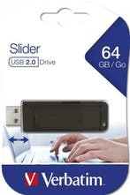 Verbatim | USB Stick | 64 GB | USB 2.0 | Slider, Verzenden, Nieuw