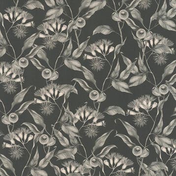 Profhome 394302-GU Bloemen behang floral mat zwart wit 5,33, Verzenden
