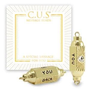 1 x C.U.S® Sieraden message beads tussenstuk you back &.., Ophalen of Verzenden, Nieuw, Tussenstuk of Tussenkraal