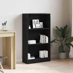 vidaXL Boekenkast Zwart Eiken 60x24x109 cm Engineered Wood, Huis en Inrichting, Kasten | Boekenkasten, Verzenden, Nieuw, Overige houtsoorten