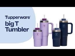 Tupperware Big Tumbler Lila of Blauw 1,1ltr of 630ml, Ophalen of Verzenden, Nieuw, Blauw, Beker of Kan