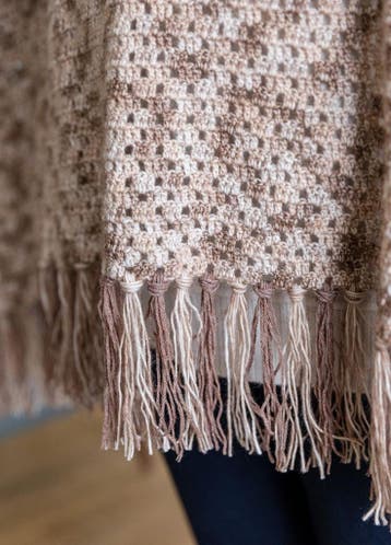 Haakpatroon Fijne Poncho met franjes - Wendy’s Home Collec, Ophalen of Verzenden, Nieuw