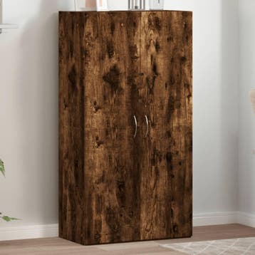 vidaXL Archiefkast 60x32x115 cm bewerkt hout gerookt, Verzenden, Nieuw