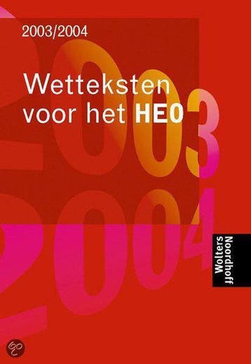 Wetteksten HEO - J.M.K. Burger 9789001074357, Verzenden, Gelezen, J.M.K. Burger