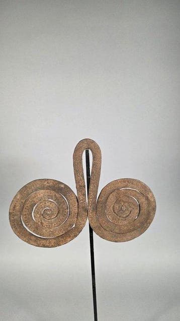 Primitieve munt uit smeedijzer - Chamba - Nigeria (Zonder