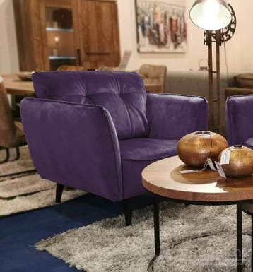 Fauteuil Akker - fauteuils - Paars, Nieuw, Stof