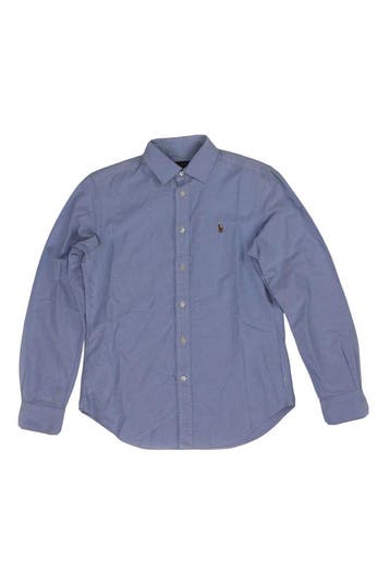 Polo Ralph Lauren Overhemd in maat 42 Blauw, Verzenden, Zo goed als nieuw, Blauw, Polo Ralph Lauren