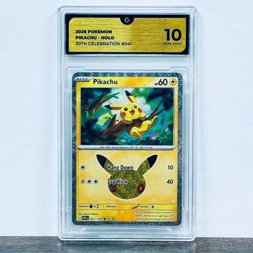 Pokémon Graded card - Pikachu 041 - 30th Anniversary –, Nieuw